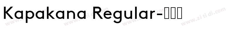 Kapakana Regular字体转换